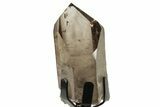 Smoky Quartz Crystal on Metal Stand - Brazil #209255-1
